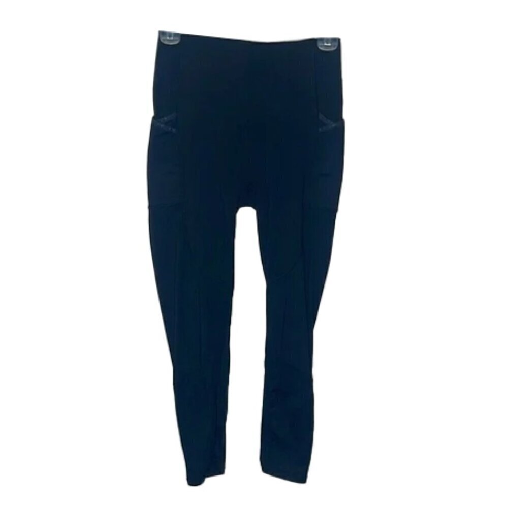 ❤️ SUPERDRY Black Athletic Leggings with Pockets Size 6